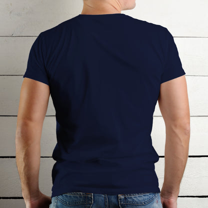 Men's Short Sleeve Crew Neck Pima Cotton Jersey Blue