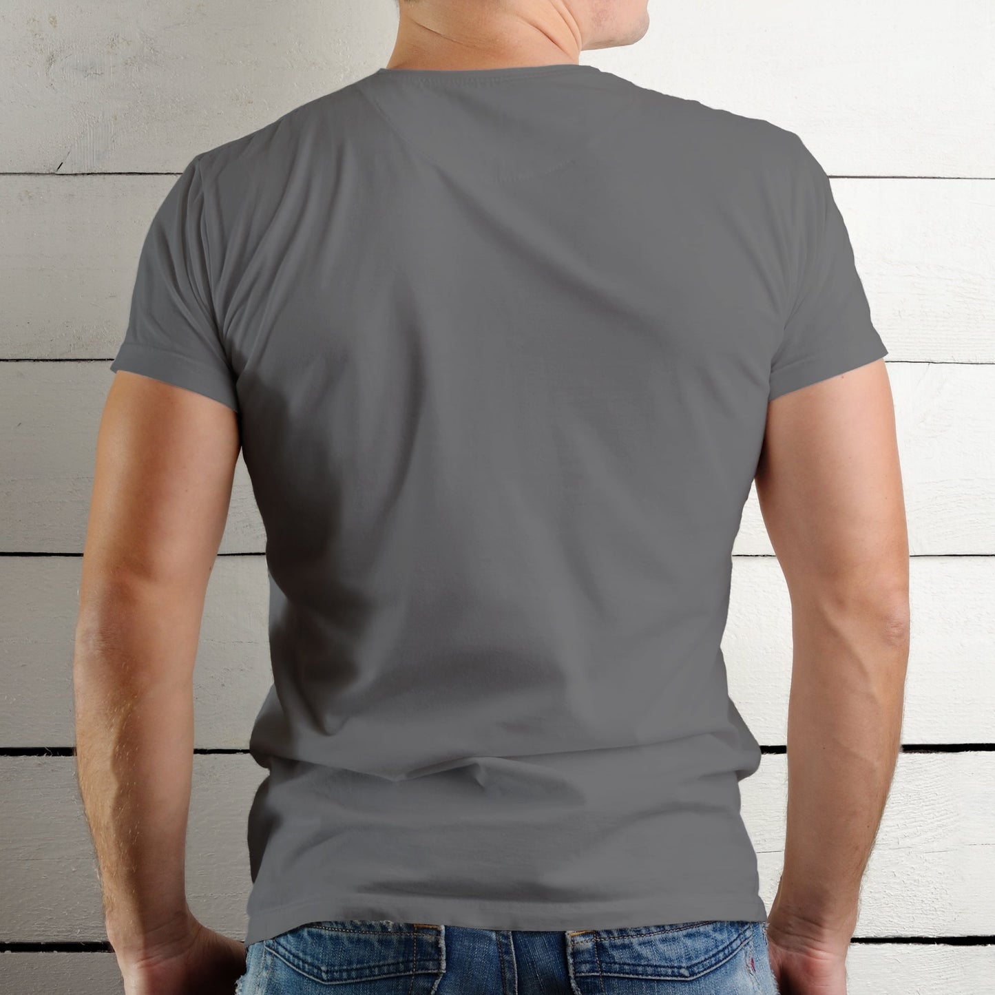 Men's Short Sleeve Crew Neck Pima Cotton Jersey Gray