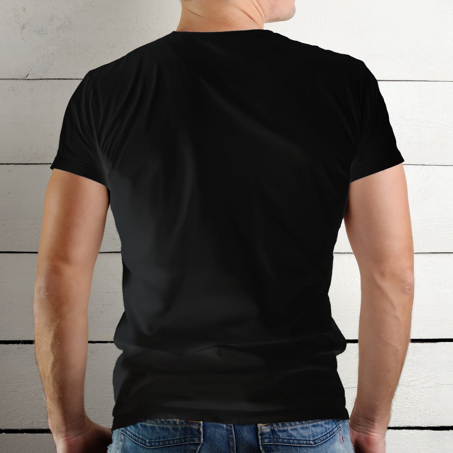 Men's Short Sleeve Crew Neck Pima Cotton Jersey Black