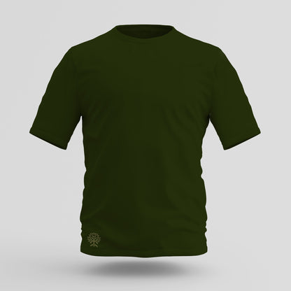 Men's Short Sleeve Crew Neck Pima Cotton Jersey Green