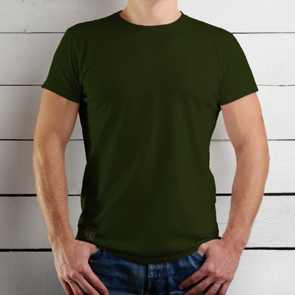 Men's Short Sleeve Crew Neck Pima Cotton Jersey Green