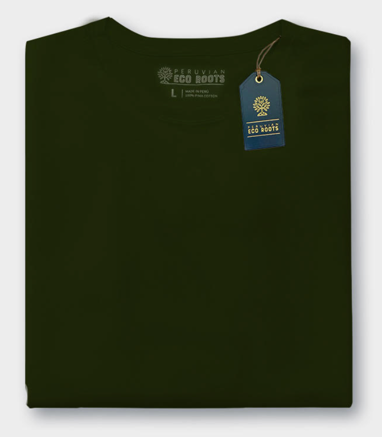 Men's Short Sleeve Crew Neck Pima Cotton Jersey Green